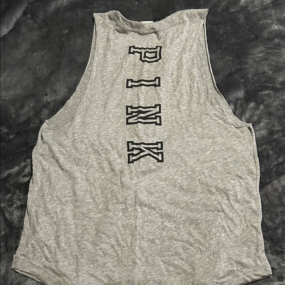 PINK Victoria's Secret Heather Gray Sleeveless Top